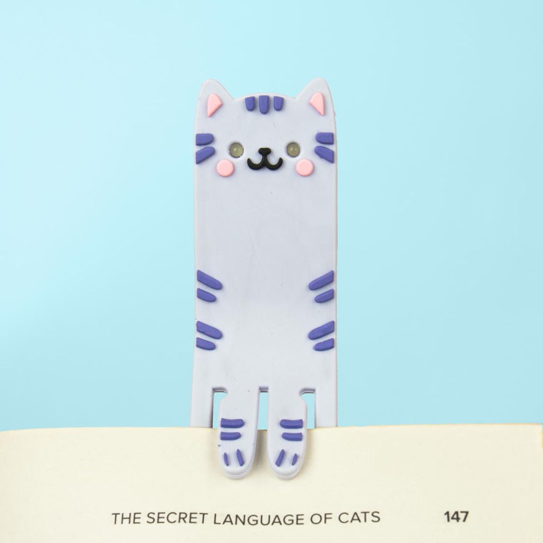 Lesezeichen und Leselicht 'Katze'