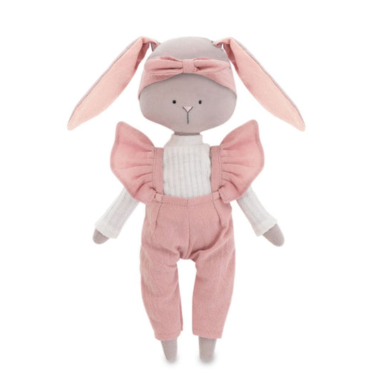 Plüschtier 'Lucy der Hase' mit Overall 30cm 0+