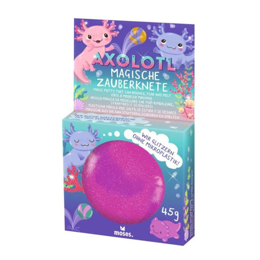 Magische Axolotl-Zauberknete pink-purpur