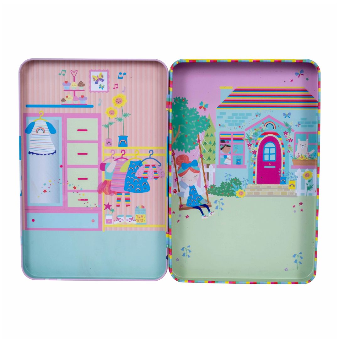 Magnetische Spielzeit Dose 'Regenbogenfee'