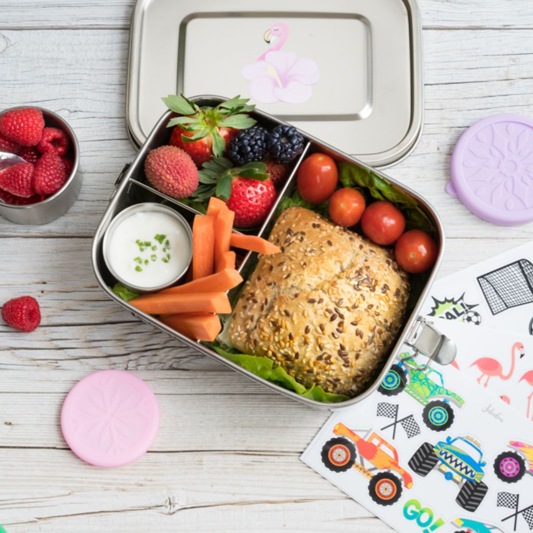 LEKKABOX Mini Soßen Behälter 2er Set 'Dipper' lavendel