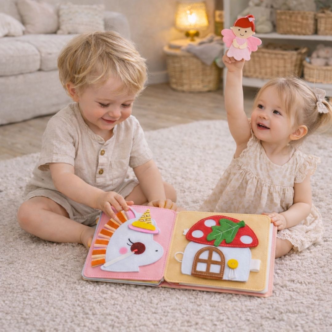 Montessori Beschäftigungsbuch 'Süße Erdbeere' für Kleinkinder