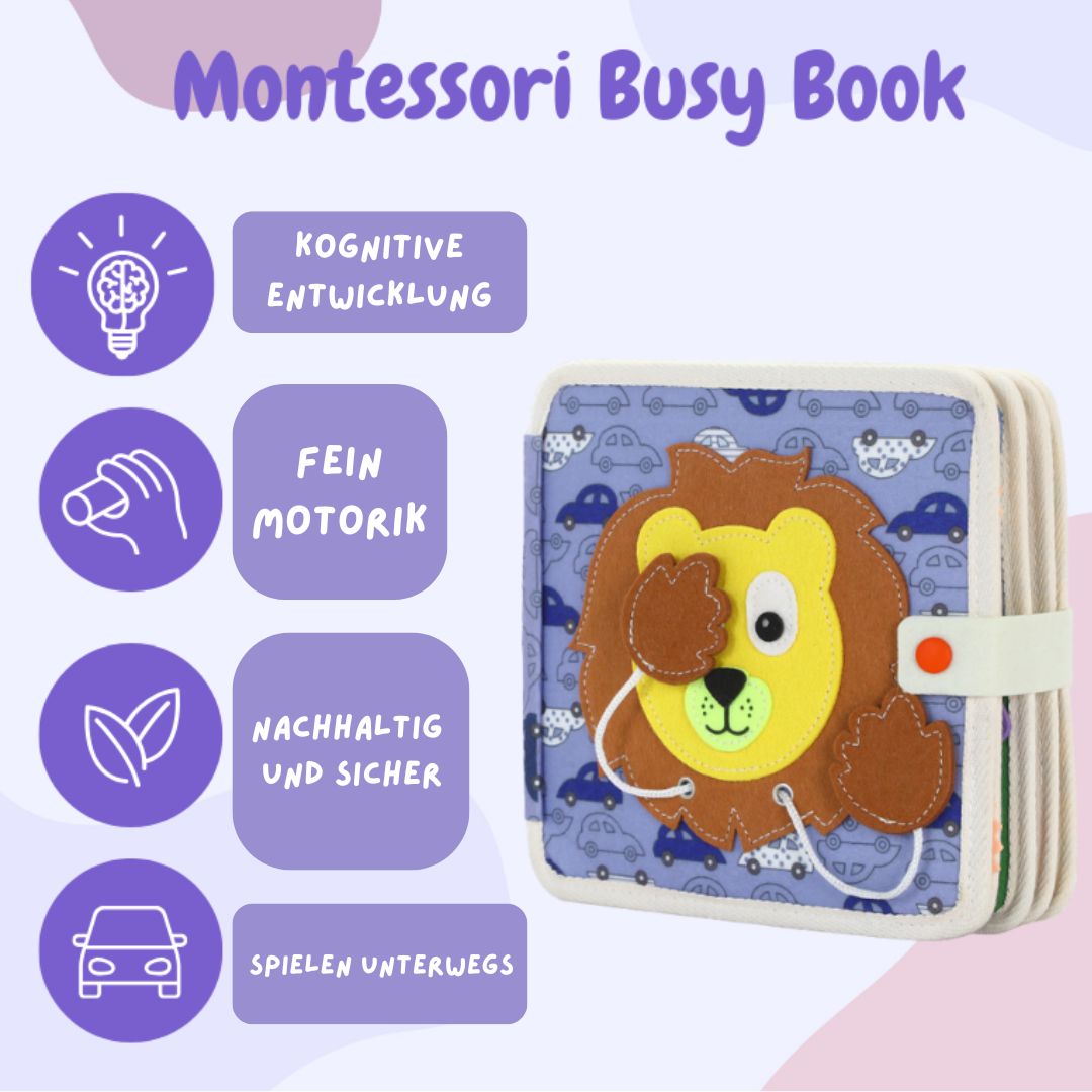 Montessori Beschäftigungsbuch Löwe