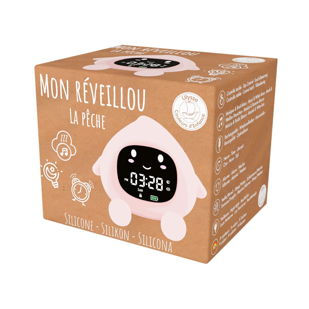 Nachtlicht Wecker multifunktional 'Tropfen' rosa