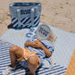 Neopren-Strandpaddel 'Stripes Blues & Beyond' mit Ball