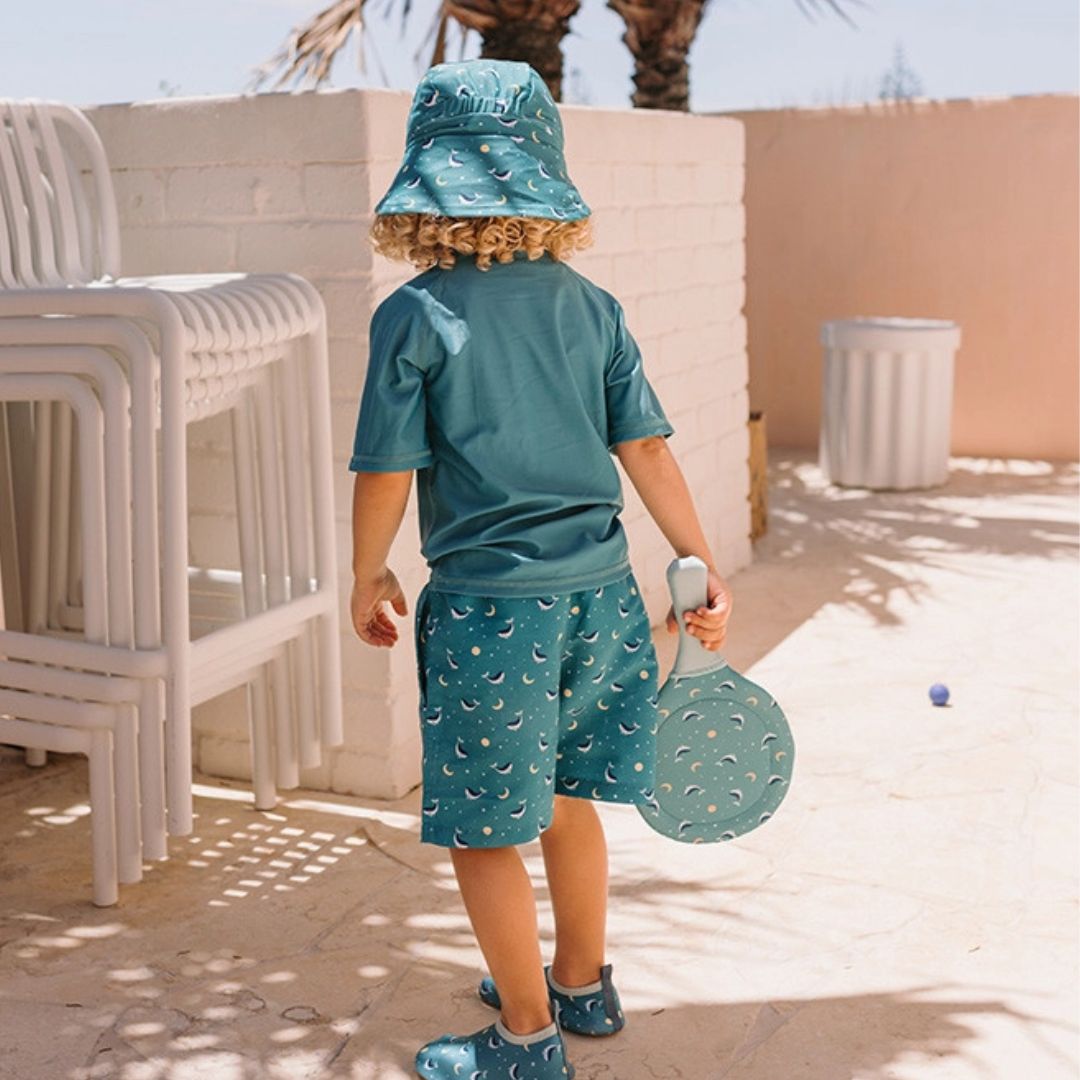 Neopren-Strandschläger Wal Blau mit Ball