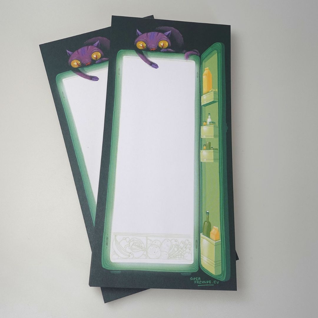 Notizblock A6 lang 'Kittchen Cat'