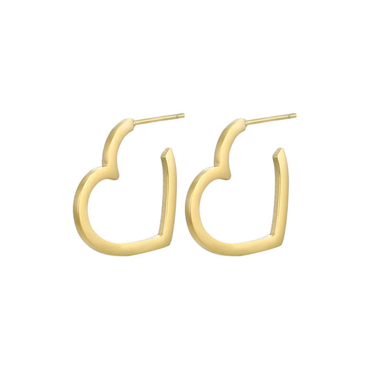 Ohrringe Herzen 'LOVE' gold