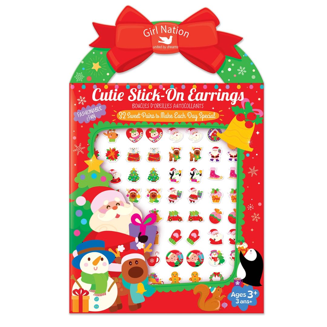 Ohrsticker zum Aufkleben 'Holly Jolly'