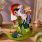 Original Papierschnitt Pop-up-Karte 'Einhorn-Fantasy'