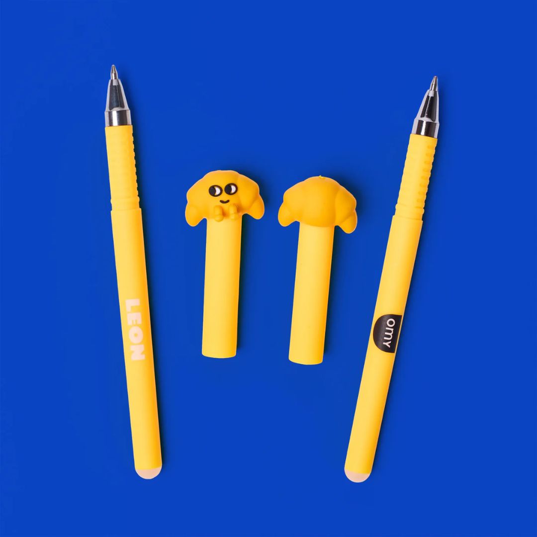Löschbare Gelschreiber 2er Set 'Pen Buddies – Leon / Miky'