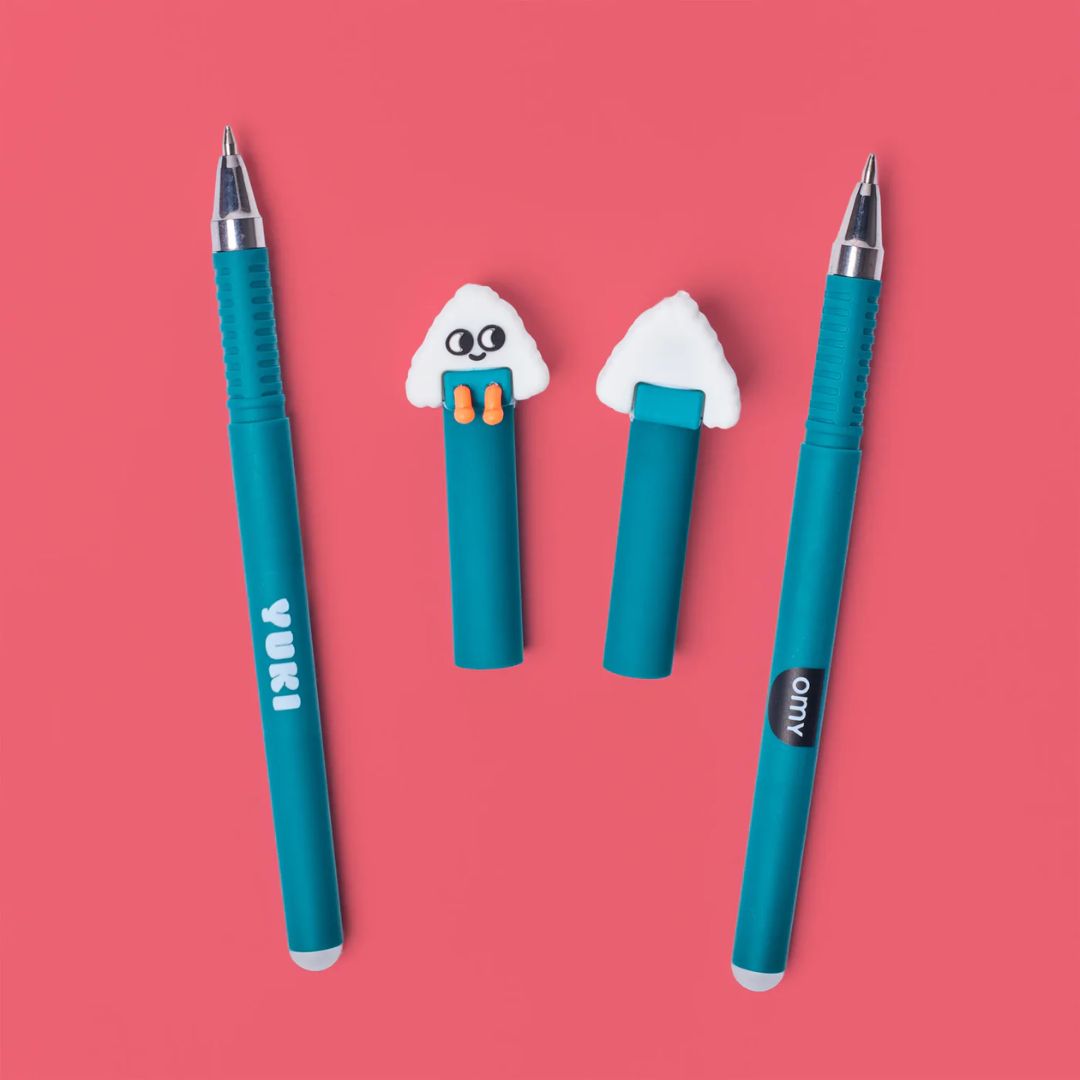 Löschbare Gelschreiber 2er Set 'Pen Buddies – Bubble / Yuki'