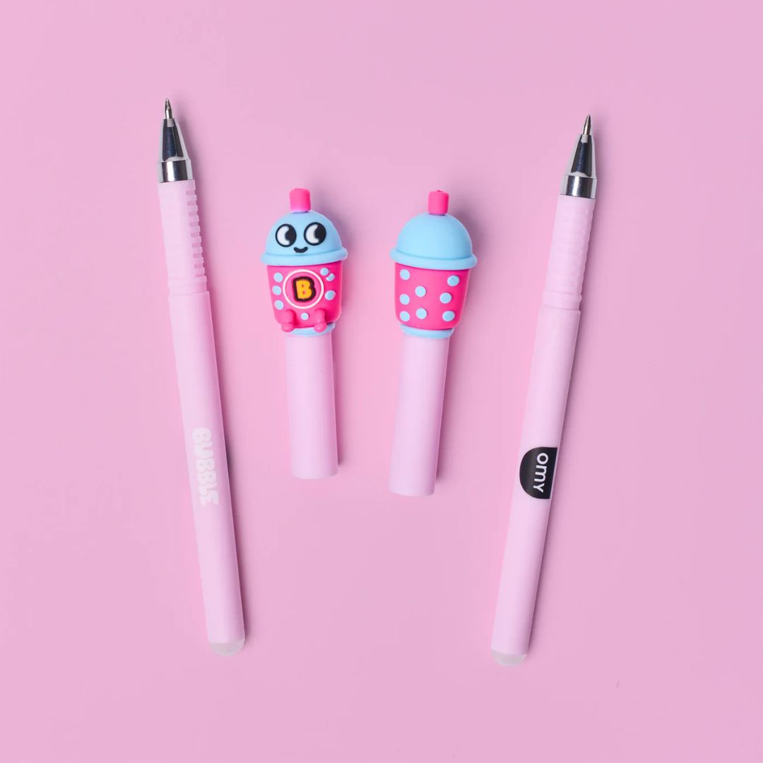Löschbare Gelschreiber 2er Set 'Pen Buddies – Bubble / Yuki'
