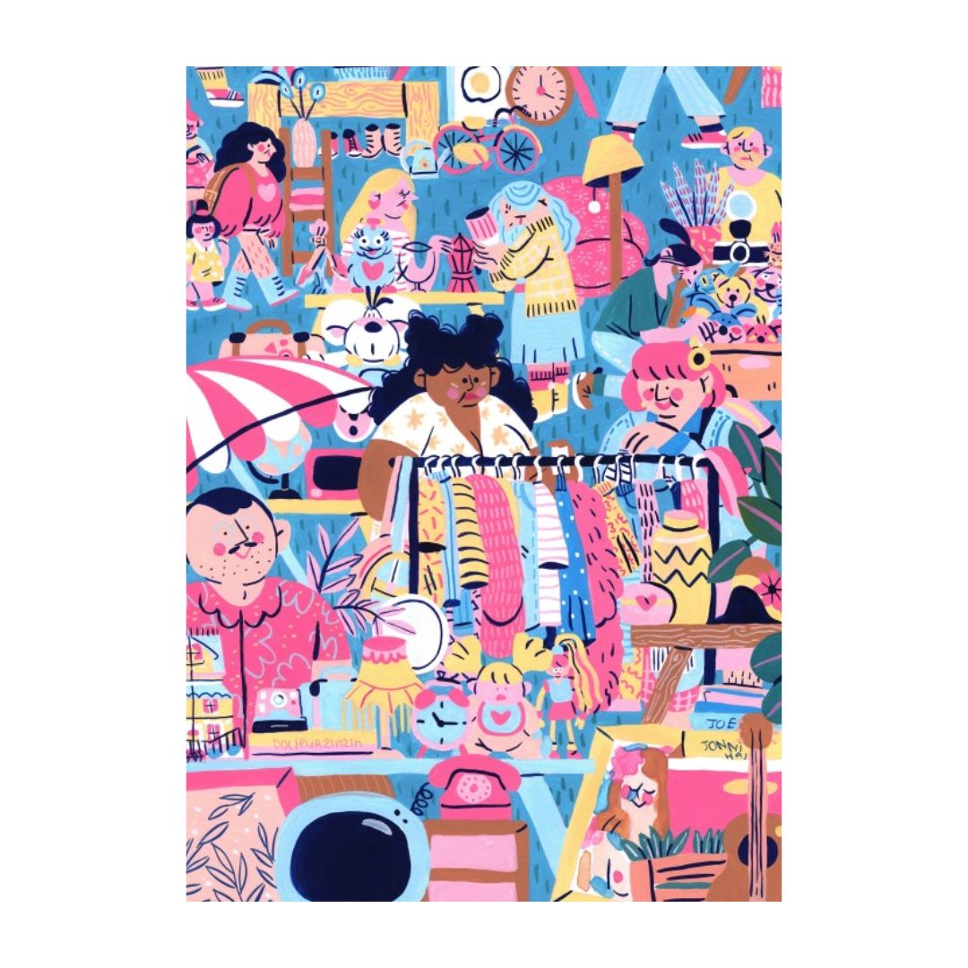 Puzzle 1000 Teile 'Garage Sale'