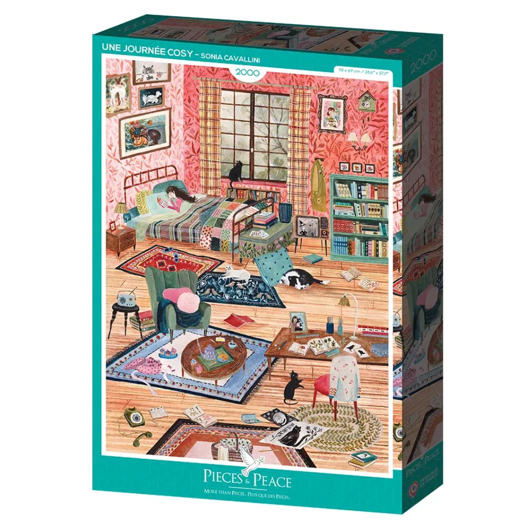 Puzzle 2000 Teile 'Ein Gemütlicher Tag'