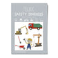 Reflektierende Sticker 'Safety Sparkles Baustelle'