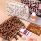 Retro Leopard Plush Makeup Bag