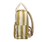 Rucksack mittelgroß 'Stripes' beige/olive