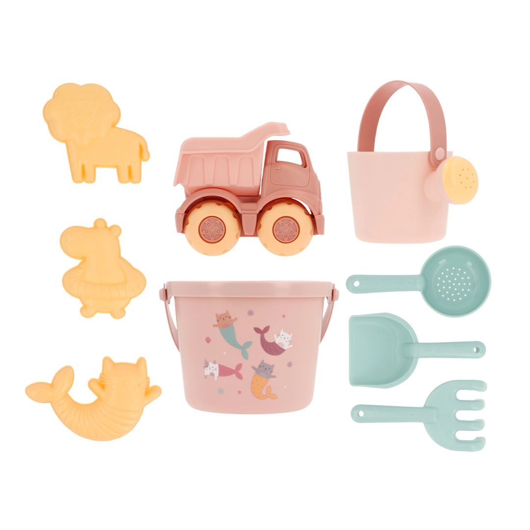 Sand-Spielzeug 9 teilig 'Catmaid blush'