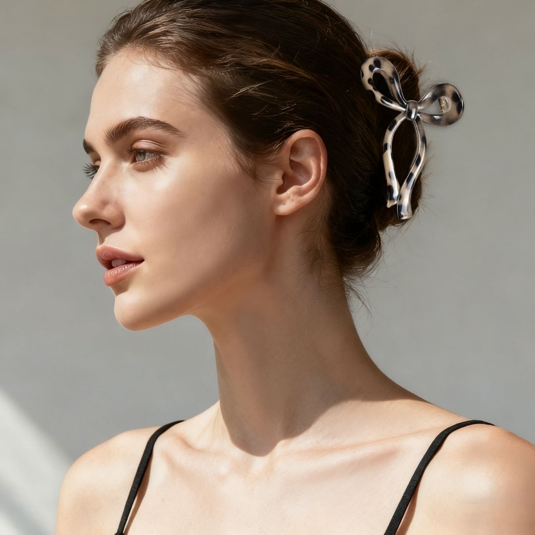 Schleifenförmige Haarklammer Cheetah