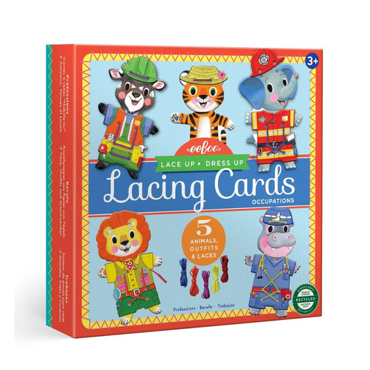 Schnürkarten Karten zum Ankleiden 'Tiere und Berufe'