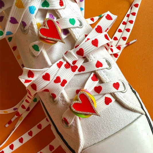 Schnürsenkel 'Heart Print Shoelaces'