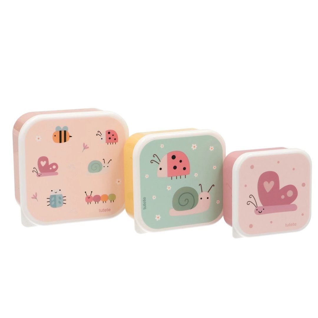 Set 3 Lunchboxen 'Käfer'