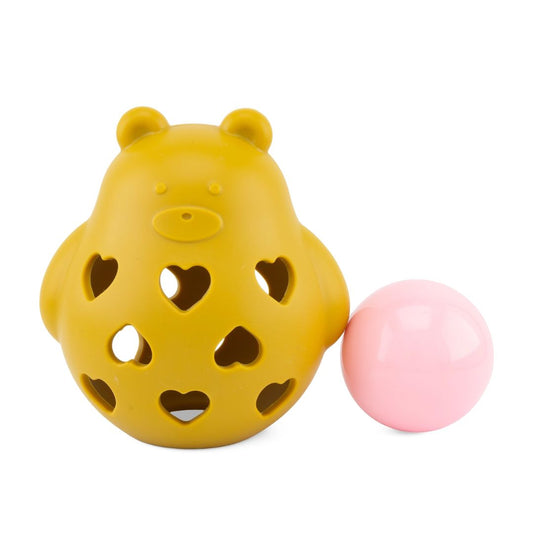Silikon-Rassel in Bärenform gelb