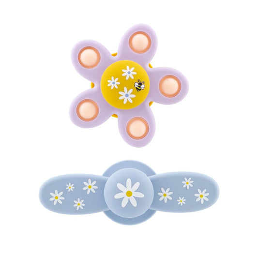 Silikon-Spinners Duo 'Gänseblümchen und Biene'