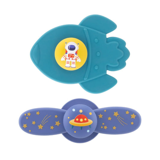 Silikon-Spinners Duo 'Sternennacht und Roboter'