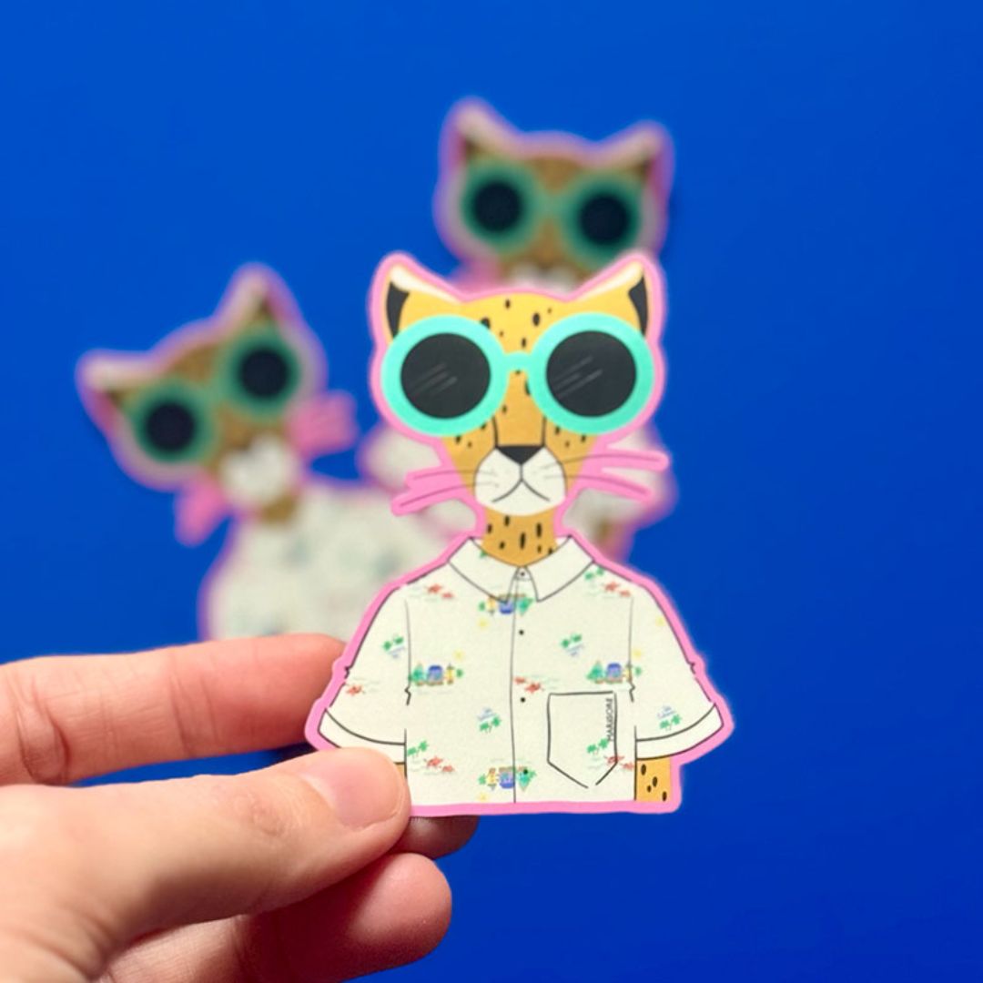 Spülmaschinenfester Sticker 'Leo'