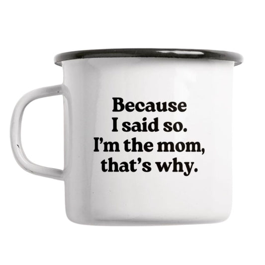 Statement Emaille Tasse 'I'm The Mom'