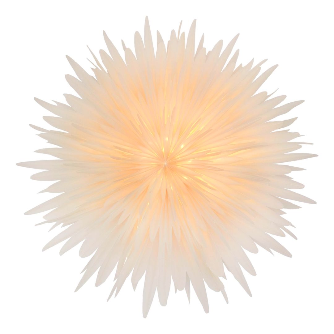 Stern aus Pergamentpapier 'Stella-Dalia' weiß 40 cm