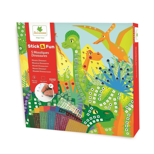 Stick & Fun Kinder Kreativset 'Mosaic Dinosaurier'