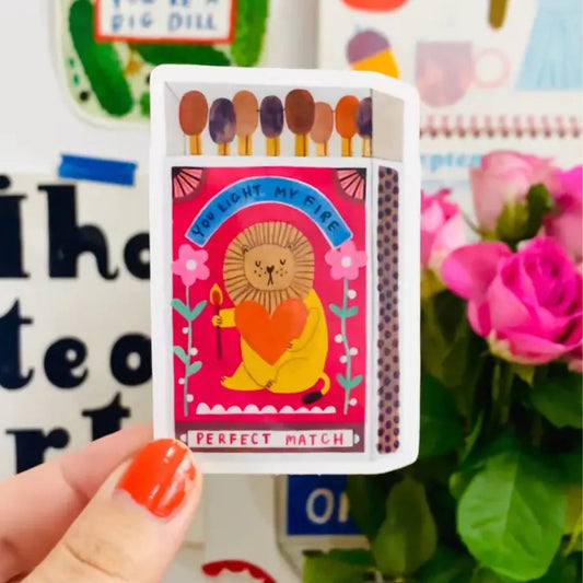 Sticker 'Perfect Match You light my fire'