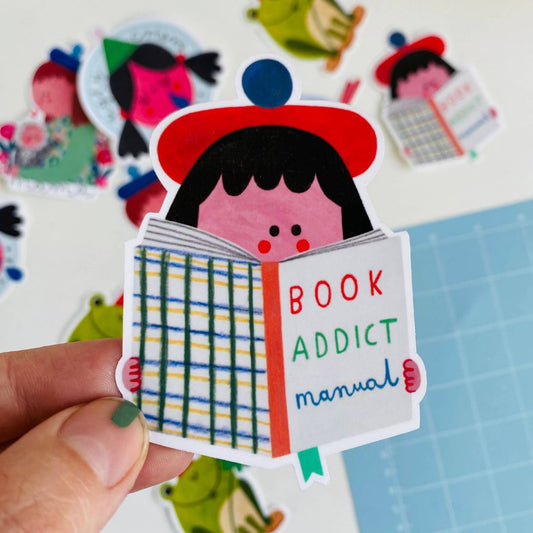 Sticker 'Book Addict'