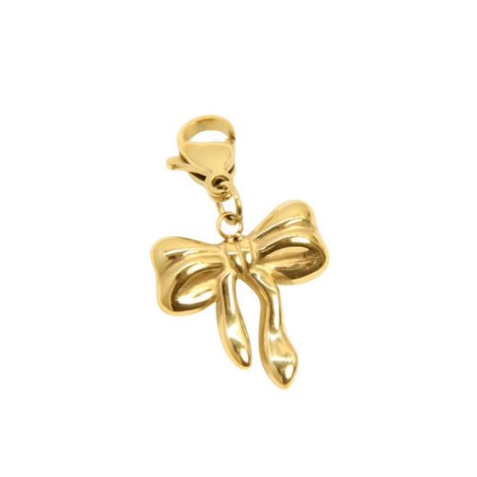 Süßer Anhänger 'Schleife' gold