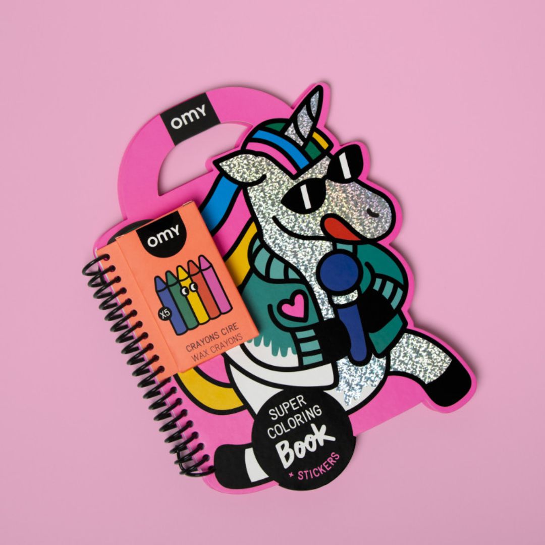 Super Coloring and Stickers Book 'Lily'