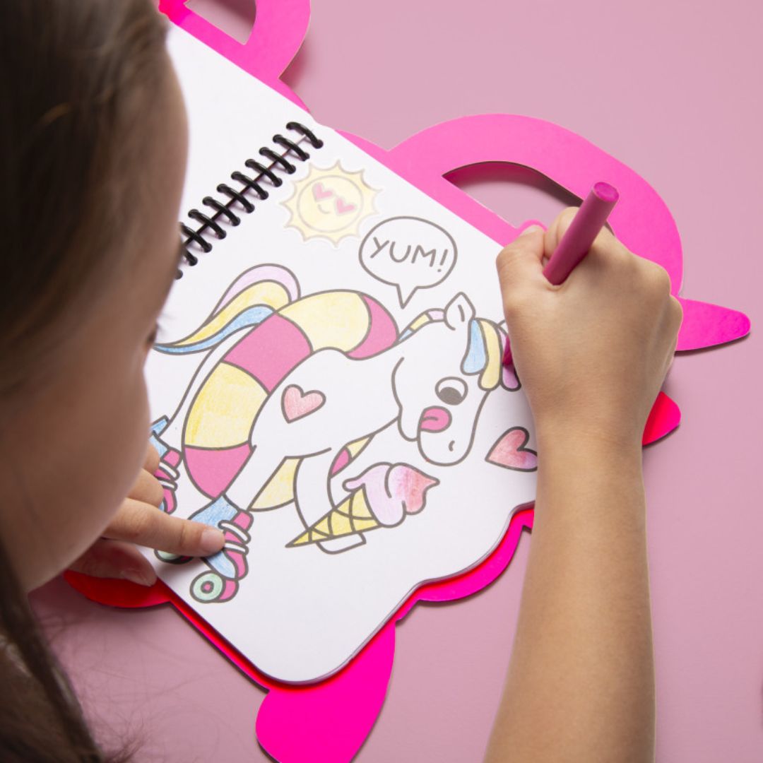 Super Coloring and Stickers Book 'Lily'