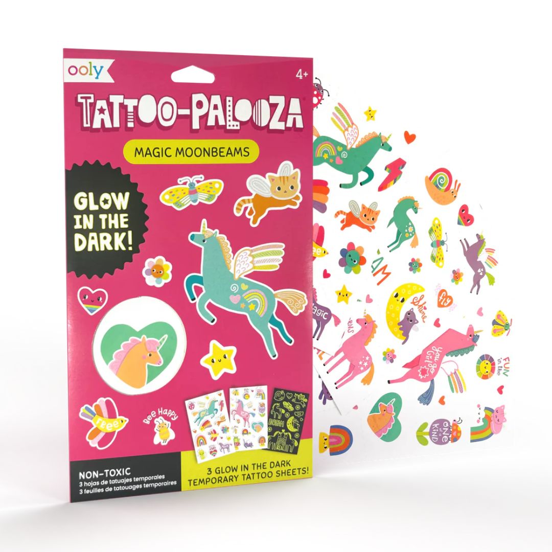 Tattoo-Palooza Glow in the Dark Tattoos 'Magic Moonbeams'