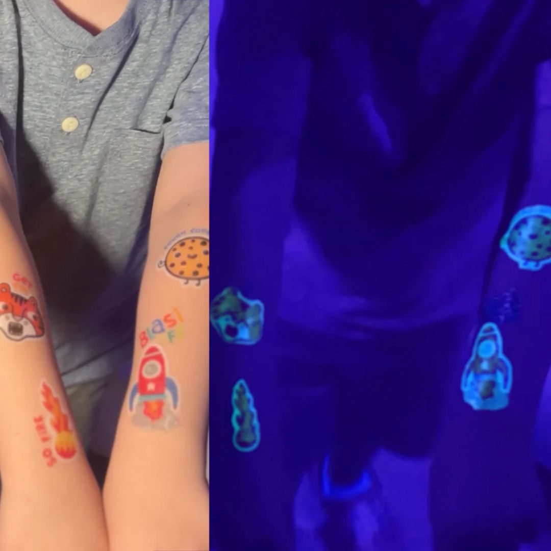 Tattoo-Palooza Glow in the Dark Tattoos 'Magic Moonbeams'
