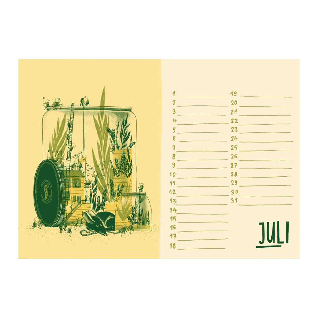 Tischkalender A5 Querformat 'Die Superfreunde'