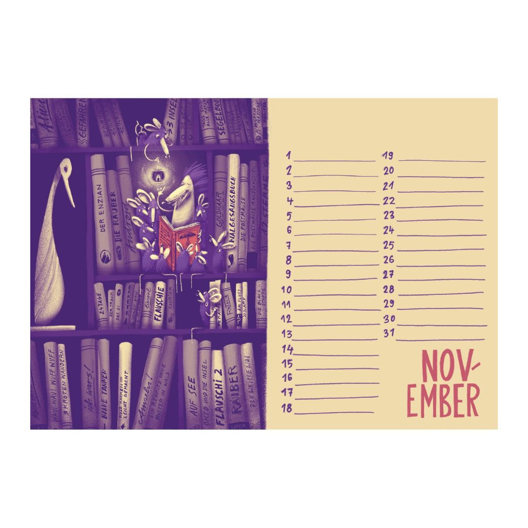 Tischkalender A5 Querformat 'Die Superfreunde'