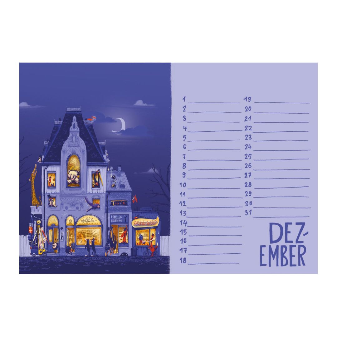 Tischkalender A5 Querformat 'Die Superfreunde'