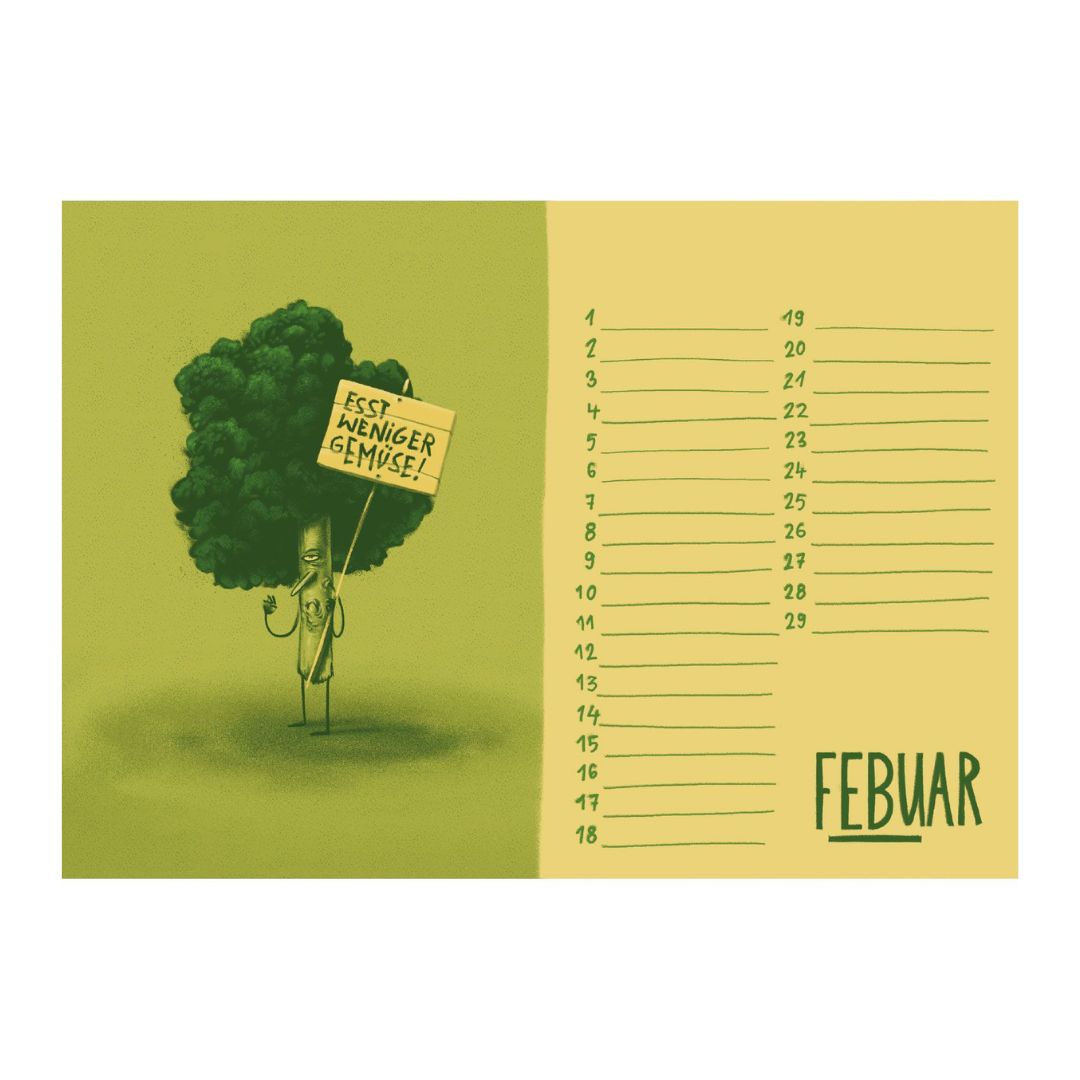 Tischkalender A5 Querformat 'Die Superfreunde'