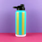 Trinkflasche Stripes petrol/olive-gold/flieder