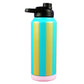 Trinkflasche Stripes petrol/olive-gold/flieder