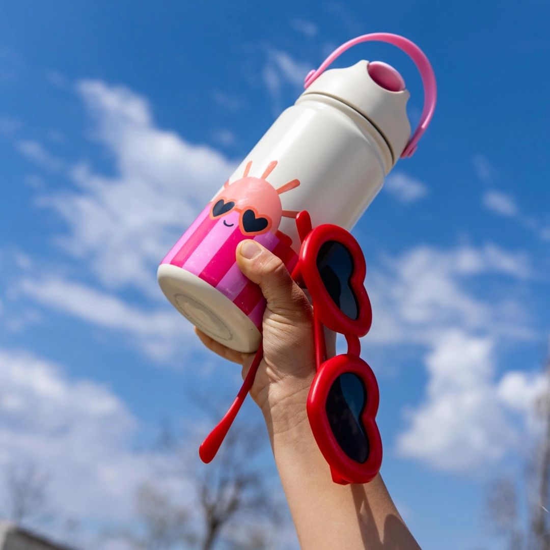 Trinkflasche aus Edelstahl für Kinder 'Club Soleil' 420 ml