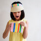 Umhängetasche für Mädchen 'HIGH SUMMER STRIPED STRAW BAG'