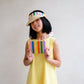Umhängetasche für Mädchen 'HIGH SUMMER STRIPED STRAW BAG'